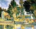 Jas de Bouffan der Pool Paul Cezanne Landschaft